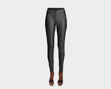 Dark Grey Vegan-Leather jeans - The MIlan