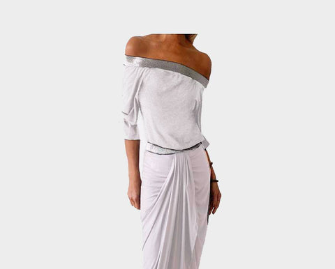 1. Parisian Rose and silver Linen Long Sleeve Shirt - The St. Barths