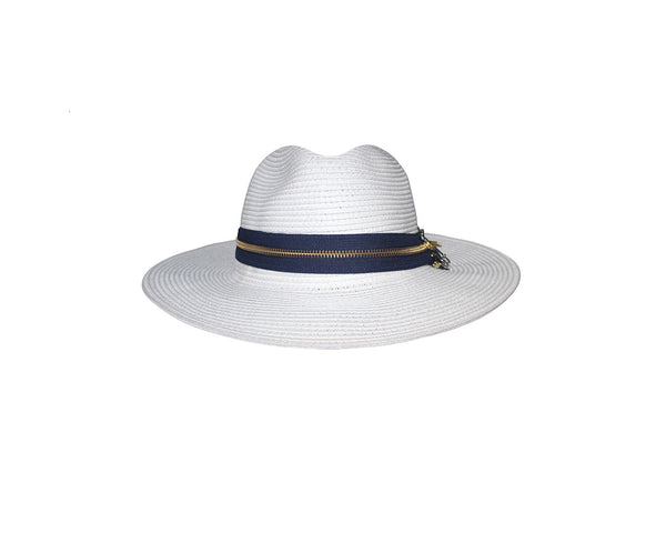 White Panama Style Hat - The World Traveller Hat